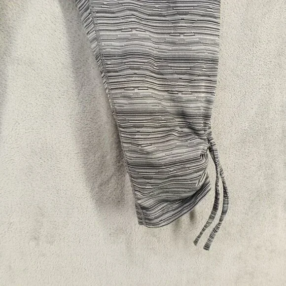 BROOKS Capri Legging M(8-10)Activewear Gray Pull on Spandex Casual Drawstring - Picture 4 of 11